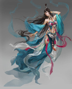 飘逸古风仙女形象