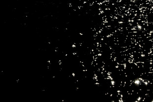 黑色背景下的闪烁光斑