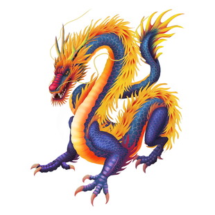 彩色神龙