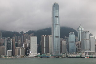 香港城市天际线高楼景观