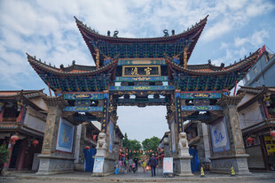 古色古香中式牌坊景观