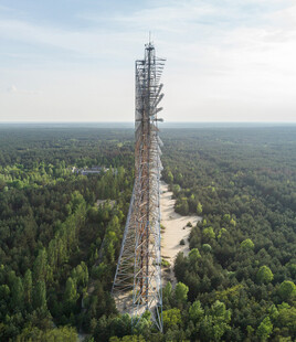 森林中的高耸通信塔