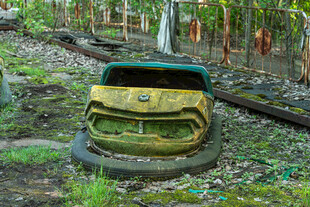 废弃丛林中的破旧汽车