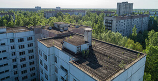 废弃居民区俯瞰景象