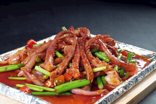 青椒爆炒鱿鱼须