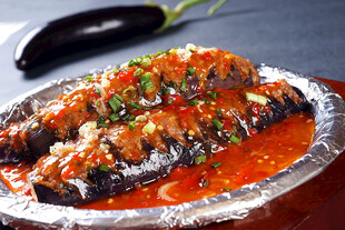 铁板红烧茄盒