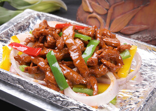 铁板青椒牛柳