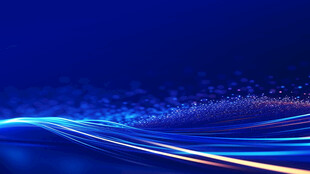 蓝色动感光线抽象背景图