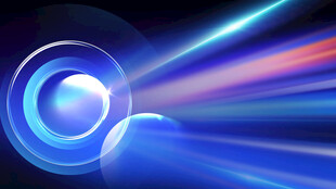 炫彩蓝光动感科技背景图