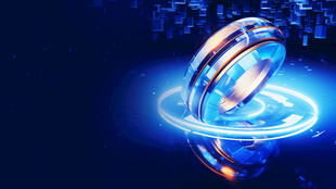 科技感发光环形特效元素