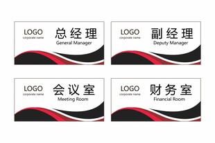 公司科室牌