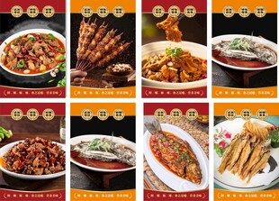 多样美味中式菜肴展示