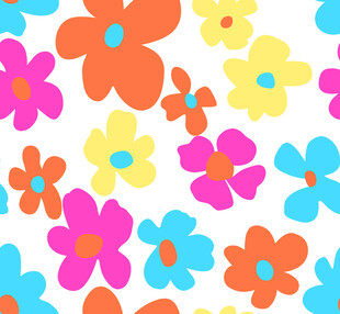 多彩花卉图案背景