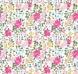 粉色花卉图案无缝背景