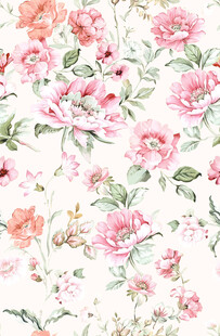 浪漫花卉图案背景