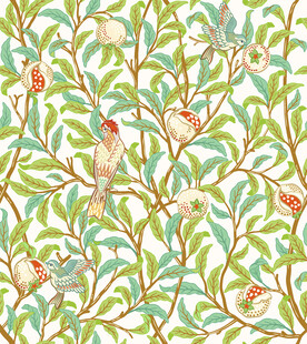 花鸟绿植图案的精美壁纸