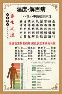 温度解百病海报 展板