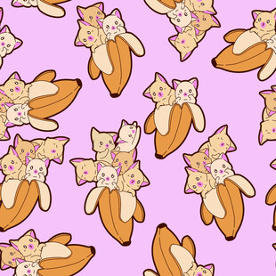  香蕉 图案 设计 