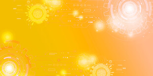 梦幻暖黄色光斑背景图