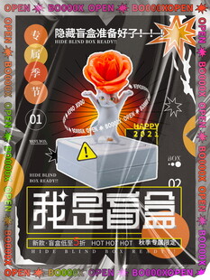 盲盒海报模板