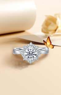 璀璨钻石戒指 尽显优雅  软膜