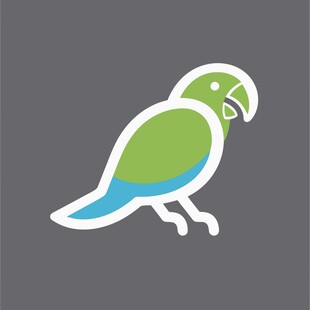 简约风格鹦鹉图标