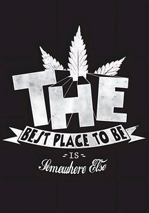 大麻主题酷炫标语图案