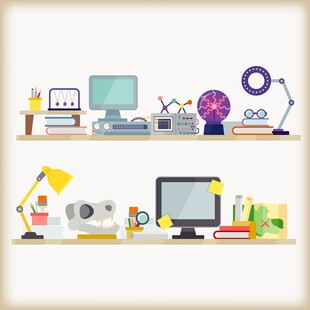 创意办公桌面布置展示