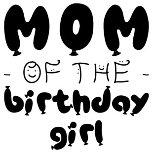 生日女孩的妈妈字样设计