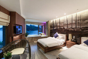 豪华现代风格的舒适卧室