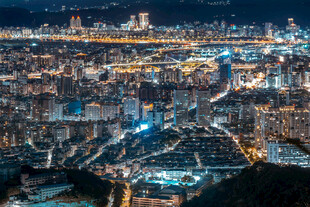 台北夜景俯瞰图