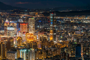 夜晚台北灯光
