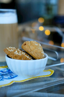 碗中美味芝麻饼干