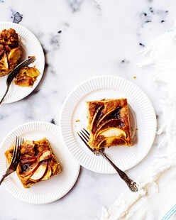 美味焦糖苹果派精致摆盘