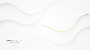 简约白色波浪抽象背景图