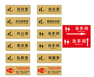 各类标识牌展示