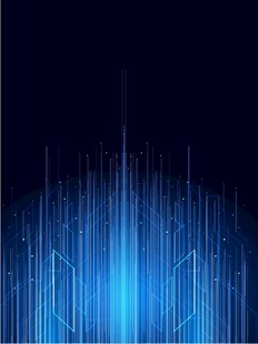 蓝色科技感线条背景图