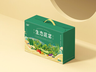 手提包装盒场景样机