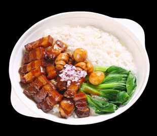 红烧肉盖浇饭