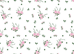 花卉图案无缝背景图