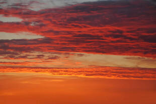 绚丽晚霞天空美景