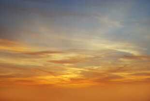 绚丽黄昏天空美景展现