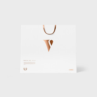 简约白色手提袋设计展示