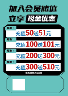 充值海报