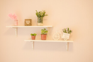 简约墙面置物架绿植装饰