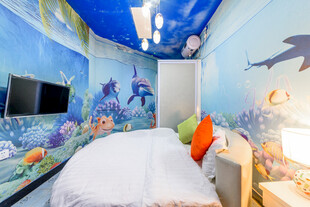 梦幻海洋主题儿童卧室