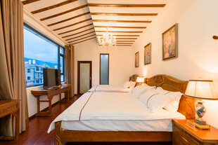 温馨舒适的卧室室内景观