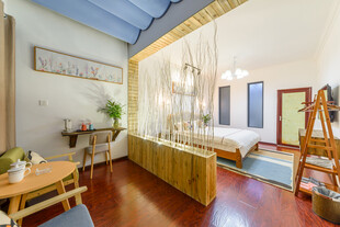 温馨简约风卧室室内场景