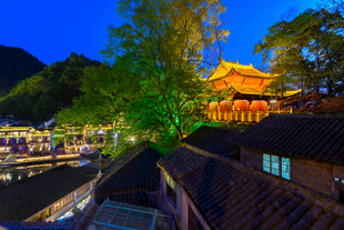 古建夜景 静谧迷人风光