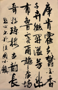 法国小镇 杨克东书法作品